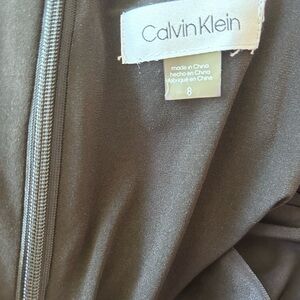 Calvin Klein black high/low dress